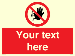 Custom No Access Sign